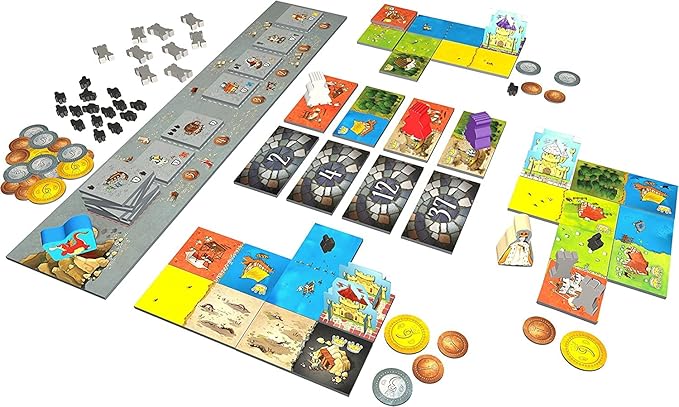 Blue Orange Games Queendomino Board Game - Family or Adult Strategy Board Game for 2 to 4 Players. Recommended for Ages 8 & Up