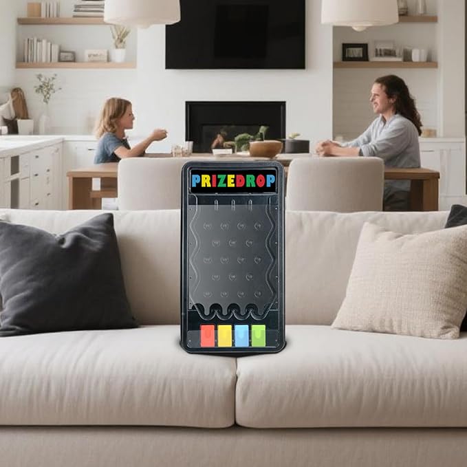 iElyiEsy 25"x14" Prize Drop Plinko Board Game Set, Featuring 8 Personalizable Playing Pucks. A for Family Get - Togethers,and Carnival - Style Events - Mini Collapsible Tabletop Plinko Game Drop