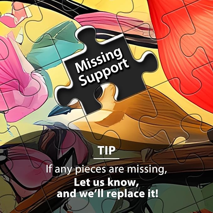 500 Piece Puzzles for Adults, Art Birds Jigsaw Puzzles for Adult 500 Pieces, Recycled Cardboar Challenge Puzzle Kids Seniors Friends for Gift Birthday Party Games Family, 20.5"x15" Dust Free Puzzle