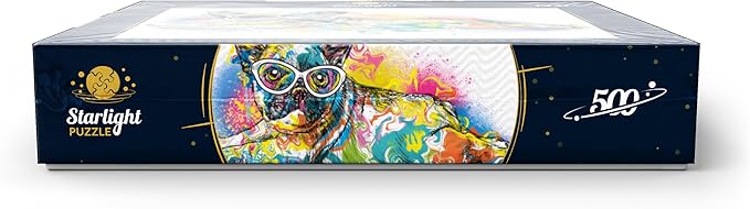 MyPuzzle Lazy Frenchie - Premium 500 Piece Jigsaw Puzzle for Adults