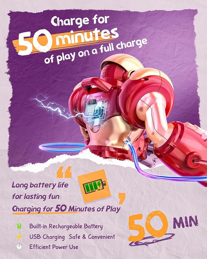 Holyton 5088 Smart Robots for Kids,Large STEM Programmable RC Robot, with Voice Control,APP Control,LED Eyes,Ideal Gift for 4 5 6 7 8 9 Years Old Boys and Girls