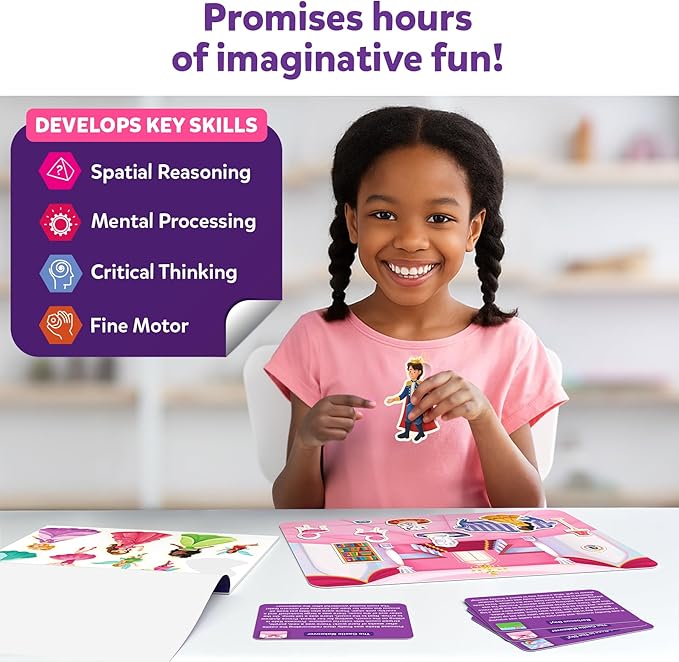Skillmatics Activity Kit - Creative Storytelling & Skill Building with 150+ Reusable Stickers, Educational, Mess-Free Fun, Preschool & Kindergarten Toy, Gifts for Kids Ages 3, 4, 5, 6, 7