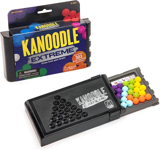 Educational Insights Kanoodle Extreme Puzzle Game, Brain Teaser Puzzle Challenge Game, Easter Basket Stuffers for Kids, Gift for Ages 8+