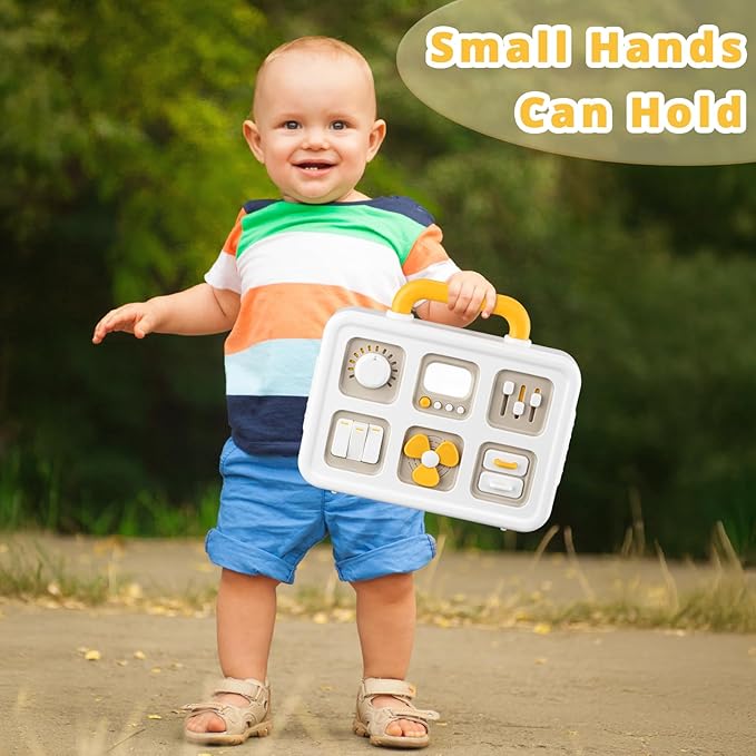 Baby Busy Board Cube, Toys for Boy Girl, Montessori Travel Toys for Toddlers, Learning Fine Motor Skills| Birthday Gifts for Infant Boys Girls