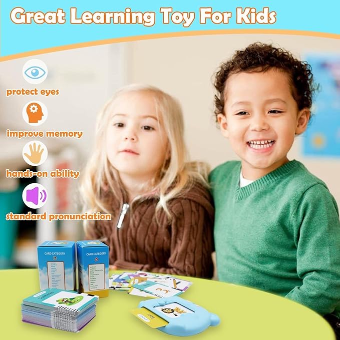 MAYAPHILOS 224 Sight Words Polish and English Talking Flash Cards Fun Polish Language Learning Toys for Kids, Learn Polish for Toddlers Sensory Preschool Educational Birthday Gifts