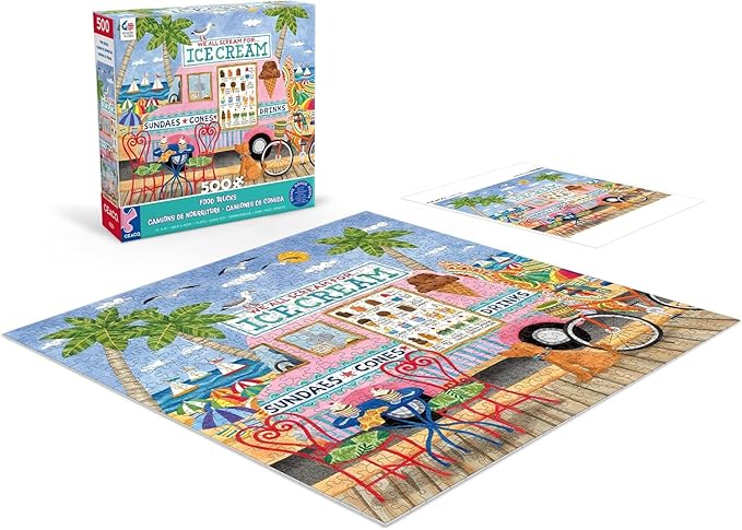 Ceaco - Food Trucks - Ice Cream Truck II - 500 Piece Jigsaw Puzzle