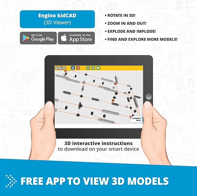 Engino Inventor STEM Toys, 25 Multimodel Set, Building Kit for Kids 6+, Engineering STEM Toys, Science Project for Young Inventors, Gift for Boys & Girls