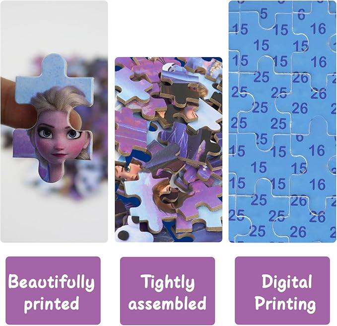 Princess Puzzles for Kids Ages 4-8 60 Pieces - Jigsaw Puzzle for Girls and Boys in Metal Box - Educational Toys for Ages 3-5 (Princess 0680)