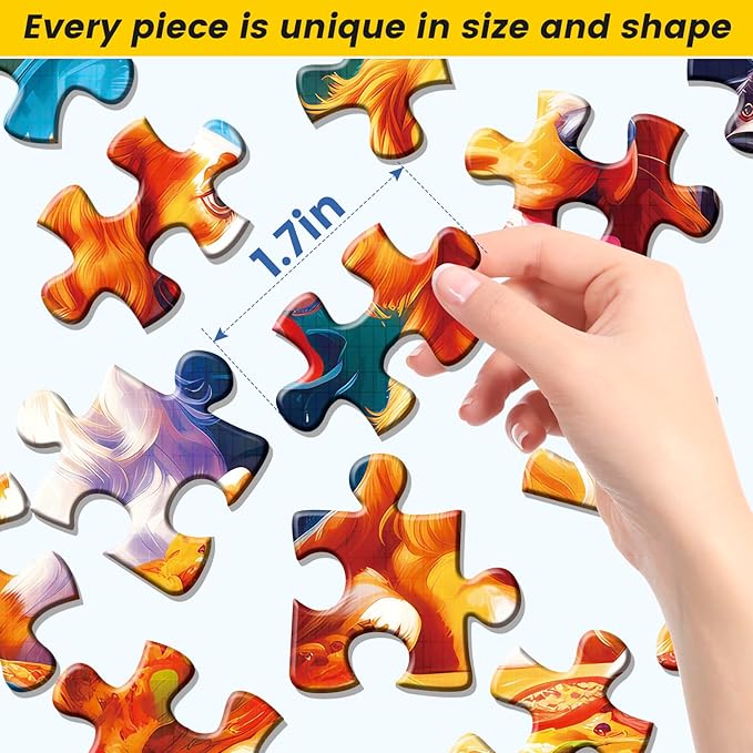 6 Pack 36 Large Piece Puzzle for Seniors Puzzles Dementia Alzheimer's Products and Activities for The Elderly Adults Puzzle Alzheimer's Easy Puzzles Gift Memory Games for Patients in Nursing Home