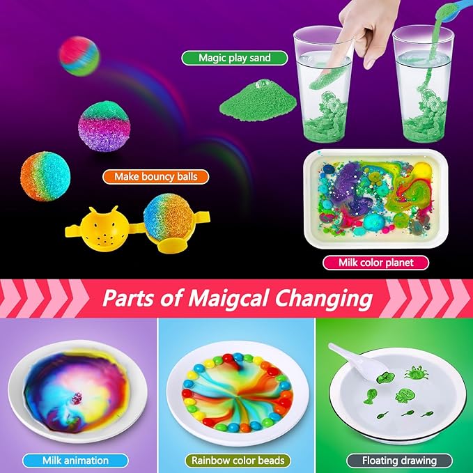 270+ Experiments Science Lab Kit for Kids Boys Girls Birthday Gifts Toys, Chemistry Set, Volcano, Crystal, Magic, Physics S.T.E.M Educational Project