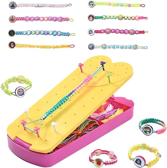 QDGMXIV Bracelet Making Kit for Girl 7 8 9 10 11 12 Year Old, Arts and Crafts Kid Gifts for Birthday