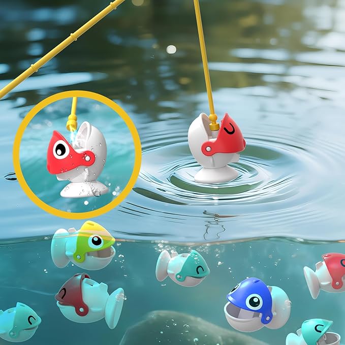 Magnetic Fishing Game for Kids Toddlers Ages 3-5 5-7, Kids Toddler Fishing Game Fish Toy Board Game for Toddlers 3 4 5 6 7 8 Years Old, Birthday Gifts
