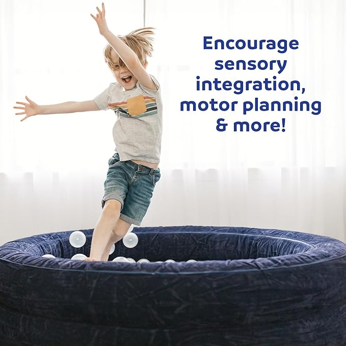 Fun and Function - Air-Lite Ball Pit for Toddlers & Kids - Indoor Soft Play Ball Pit - Big Blow Up/Inflatable - Sensory Tool for Kids w/Special Needs