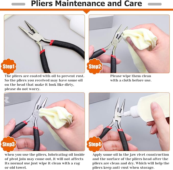 PAXCOO Jewelry Making Supplies Kit - Jewelry Repair Tool with Accessories, Pliers, Findings, and Beading Wires for Adults and Beginners