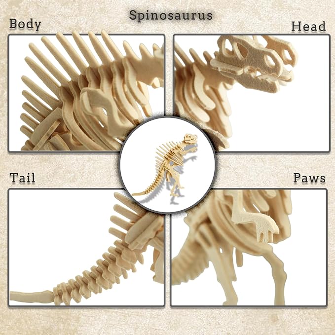Children's Felt Spinosaurus 3D Jigsaw Puzzle Unique Felt Material Creates a Super Fun Educational Toy Set Designed for Kids Selected Children's Gifts