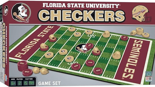 MasterPieces NCAA Florida State Seminoles Checkers Board Game , 13" x 21"