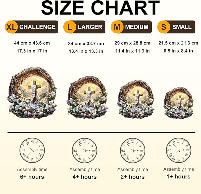 KAAYEE Wooden Puzzles for Adults, 3D Vision Effect Holy Light Cross Wooden Jigsaw Puzzle Unique Shape Wood Puzzle Adult, 3D Effect Flat Puzzle Birthday Family Game (M-11.4 * 11.3 in-200pcs)