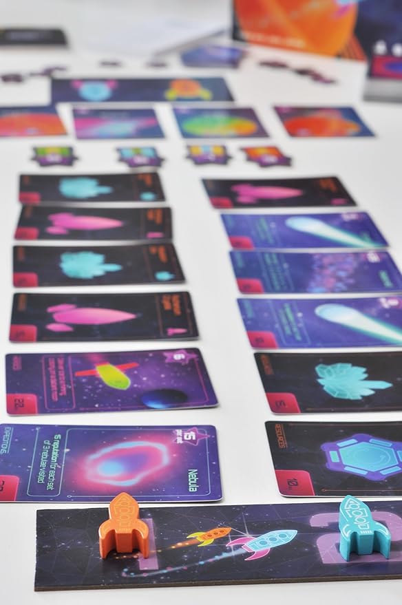 Galaxy Rush | 2 Player Strategic Card Game with Engine Building, Set Collection, Card Drafting and Racing
