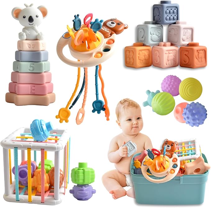 Activity Toy - Sensory Activities for Toddlers and Kids, Baby Toys 6 -18 Months，Montessori Toys for Babies 1-2 Years Old,Children's Development Toy Set