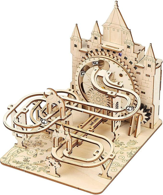 Music Park 3D Wooden Puzzles for Adults & Teenagers Machine Marble Run Wood Model Building Kits Science Educational Toys for Kids Gift Age14+