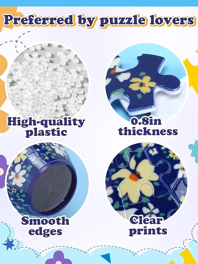 Unique 3D Puzzle for Adults - 160 Pieces of Puzzle Flower Vase, Ditsy Florals Themed Art Projects Gift for Women Housewarming Home Decoration