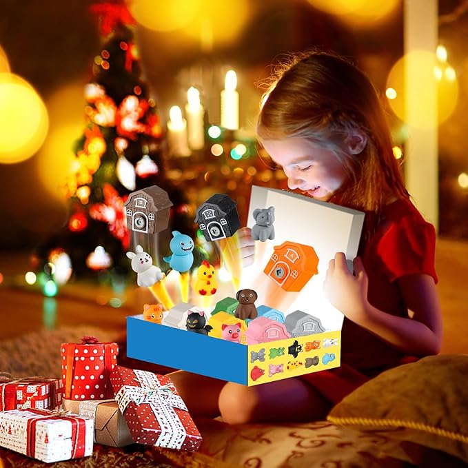 Toddler Learning Farm Barn Animals Toys - Includes 10 Animals, 10 Barns,10 Keys - Montessori Counting, Matching, Sorting - Educational Farm Animal Toys for Kids