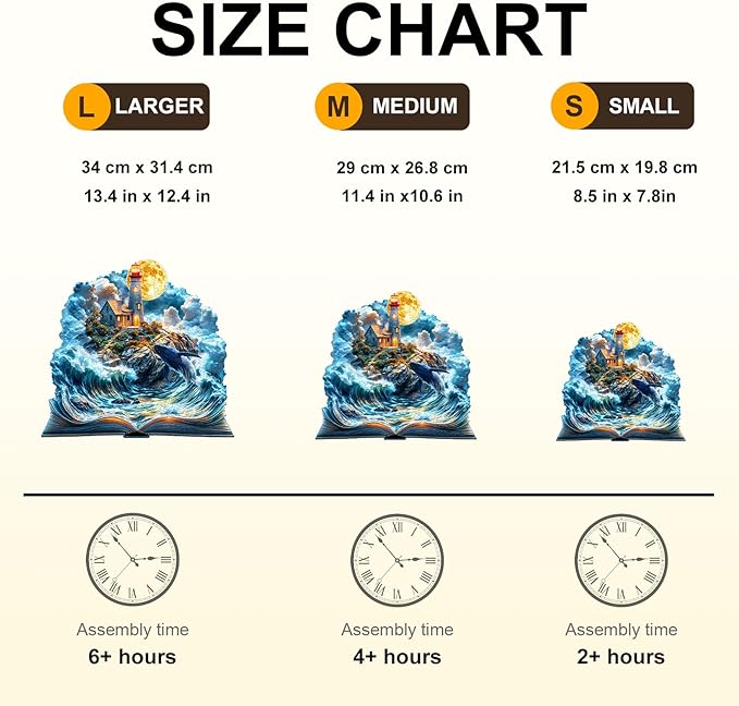 Wooden Puzzles for Adults, Wooden Jigsaw Puzzles for Adults Kids, Dream Sea Wonder Unique Shaped Wood Puzzles Adult, Creative Gifts for Friends Family Game, Home Decor(11.4 * 10.6in 175pcs)