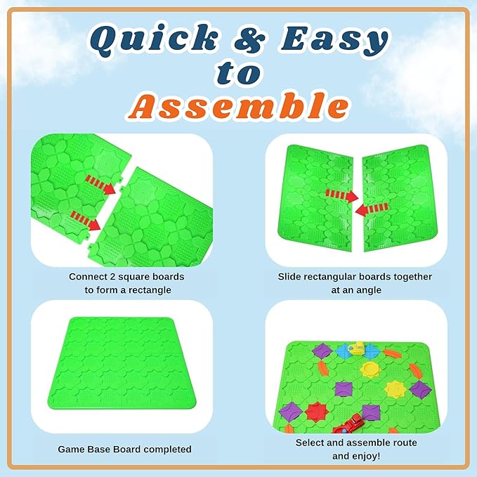 Logic Road Builder Game – STEM Board Game for Kids Ages 4-6 with 200+ Challenges | Educational for Boys and Girls, Perfect Holiday Toy.