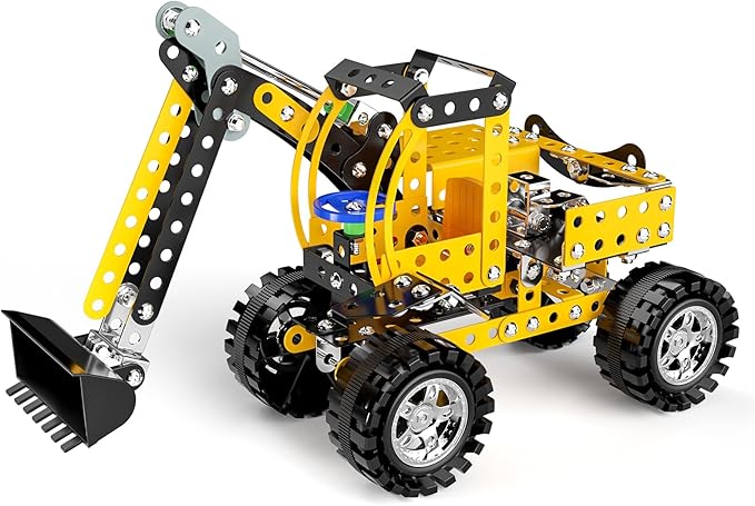 Lucky Doug Stem Building Projects Toys for Kids Boys 8 9 10 11 12 Year Old, Metal Building Construction Model kit, Building Blocks DIY Toy