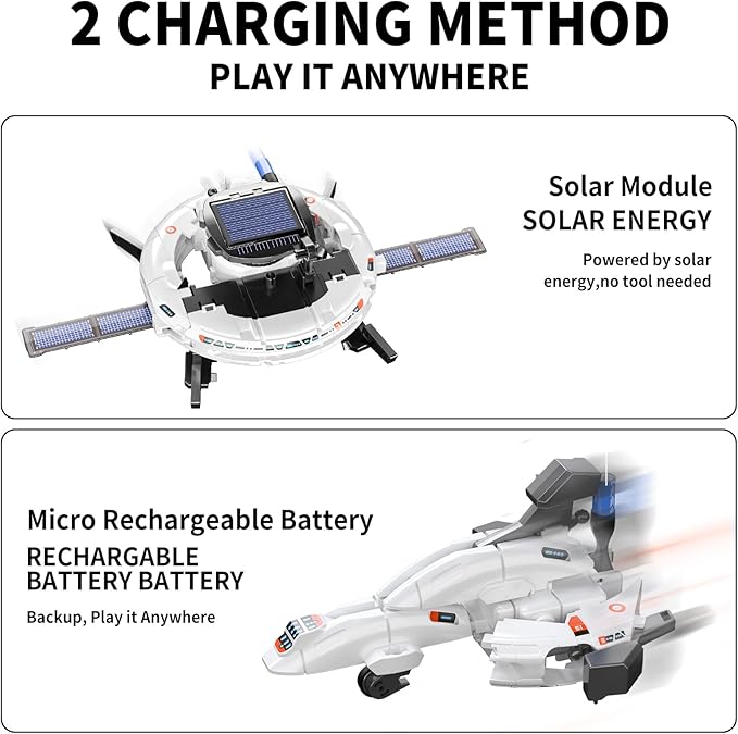STEM Projects for Kids Ages 8-12, Science Kits for Boys 8-14, 6-in-1 Solar Robot Space Toys Building Science Kits Gifts for 7 8 9 10 11 12 13 Year Old Boys Girls Teen