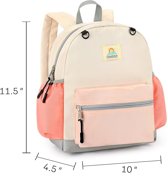 STEAMEDBUN Toddler Backpack for Girls 2-4: Kids Backpack Boys Girls - Preschool Kindergarten Daycare Backpacks - 12 inch