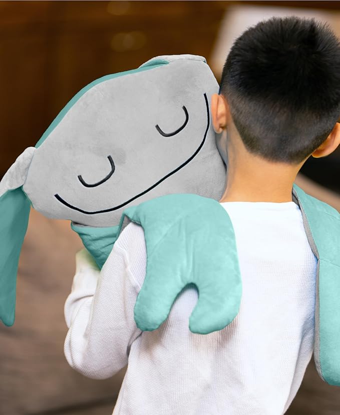 Weighted Plush Toy – Machine Washable Calming Stuffed Animal for Kids – Arms and Body are Weighted to Give a Realistic Hug – Soft Companion for Playtime, Naptime & Travel (Shuggy)