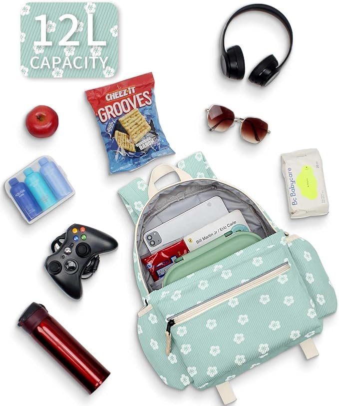 Corduroy Toddler Backpack for Girls 2-5: Preschool Backpack for Girls