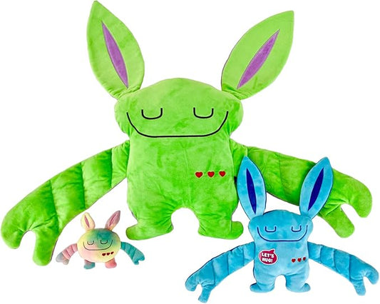 3 Pack Includes: Weighted Stuffed Pillow Animal (Shin Shin) with Surprise Bumpaloo & Thumper - Soft & Cuddly Plush for Comfort & Sensory Support