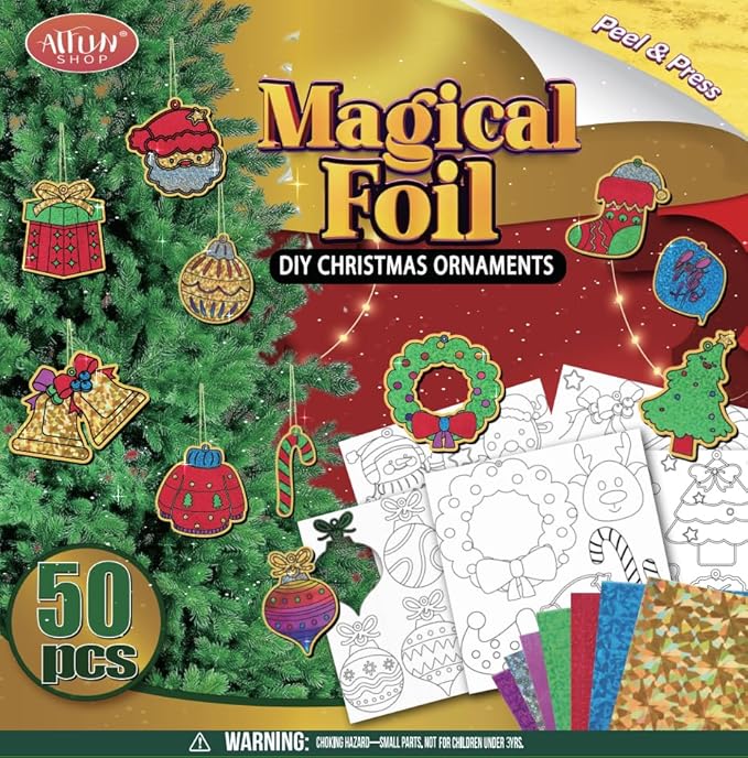 ATFUNSHOP Magical Foil Crafts 4 5 6 7 8 9 10 Years Old Gifts for Chritmas Hanging Decor