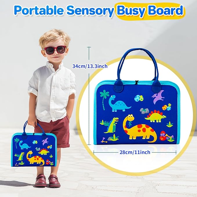Toddlers Montessori Busy Board Toys for 1 Year Old Boy Gifts, Educational Preschool Learning Travel Toys for Toddlers 1-3, One Year Old Boys Girls 1st Christmas Birthday Gifts Age 1-2-4