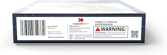 MyPuzzle Curious Pup - Premium 100 Piece Jigsaw Puzzle for Adults