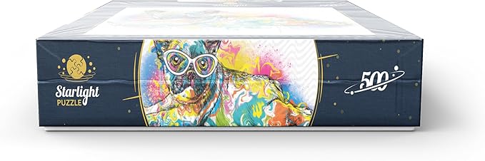 MyPuzzle Lazy Frenchie - Premium 500 Piece Jigsaw Puzzle for Adults