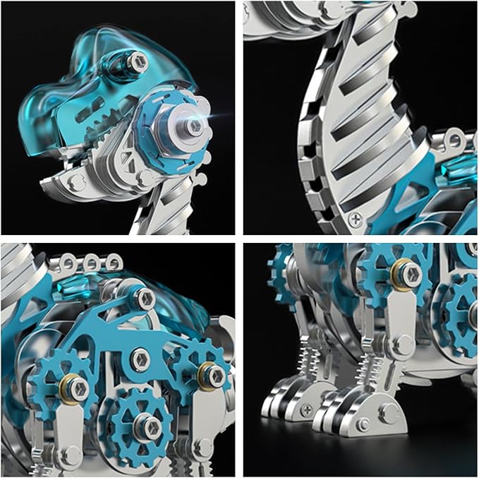 FILASLFT 3D Metal Puzzles for Adults,3D Metal Model Kits Mechanical Dinosaur Model Brachiosaurus,Steel 3D Puzzles Stainless Steel Ornaments for Adults Home Decor Art Craft Gifts Toys.