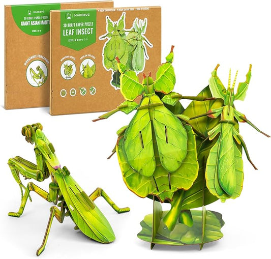 3D Paper Puzzle, Eco-Friendly Educational Learning Puzzles for Kids 7years+