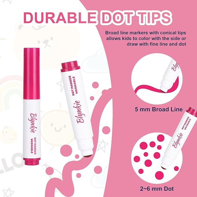 Washable Dot Markers Bulk, Pack of 320 with 16 Vibrant Colors, Shimmer Bingo Paint Daubers Supplies for Toddlers Preschool Student, Painting Art and Crafts, Non Toxic Water-Based