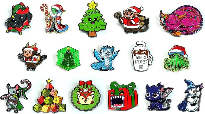 1985 Games Holiday Mystery Dice Bag – Unique DND Gifts for Role Playing Tabletop Games, Pack of 1