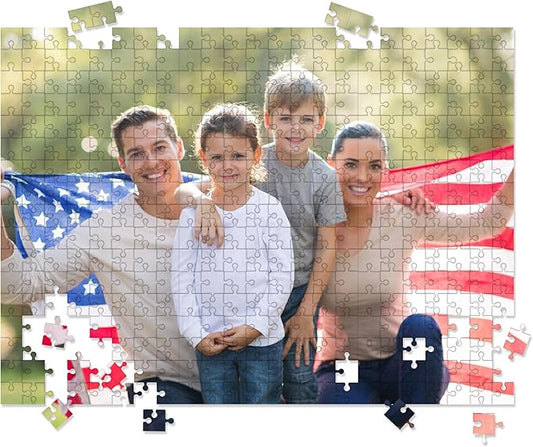 Custom Puzzles from Photos - 300/500/1000-Piece Custom Puzzle with Picture & Text - Personalized Jigsaw Puzzle for Adults & Kids - Family, Wedding, Pet, Birthday Gift