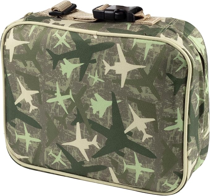 Bentology Lunch Bag for Boys- Kids Insulated Durable Lunchbox Tote Fits Bento Boxes, Containers, Jars & Water Bottles- Reusable School Lunch Sleeve w Clip on Handle- Keep Food Hotter or Colder Longer