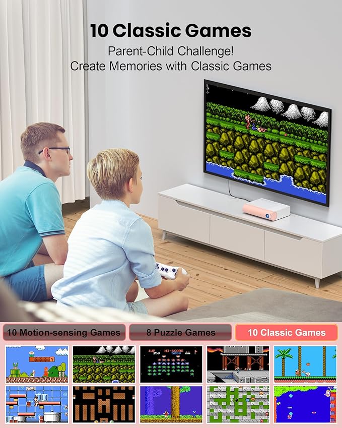AR Motion Game Console: Indoor Entertainment System for Kids & Families - Great for Gaming Nights Parties and Playdates Birthday Gifts