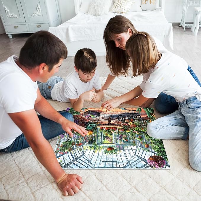 500 Piece Puzzles for Adults,Jigsaw Puzzles 500 Pieces Garden Plants Puzzle for Adults Senior Fruit Puzzle Games Premium Cardboard Home Decors Family Challenge Toys Gift