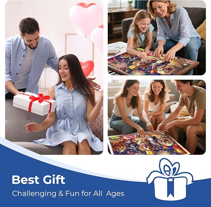 300 Pieces Puzzles for Adults,Fun Puppy Animal Jigsaw Puzzle,Food Puzzles for Seniors,300 Pieces Puzzle for Adults Large Piece,Perfect for Game Nights,Puzzle for Kids Ages 8-10,20.5 x 15 in