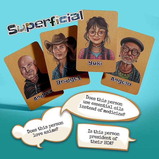 Inspiration Play Superficial Adult Party Card Game - The Skin-Deep Game for Shallow People - Hilarious Party Games for 18+, 2 to 10 Players