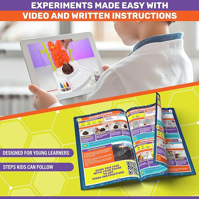 Science Kits for Kids | Ultimate Chemistry Lab Setup with 100 Experiments | Toys Set for Boys and Girls Age 7-8-9-12