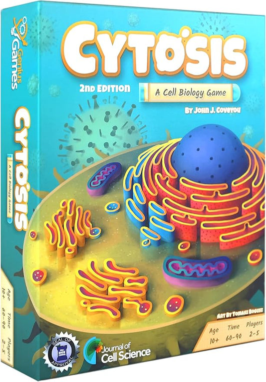 Cytosis: A Cell Biology Board Game | A Science Accurate Strategy Board Game About Building Proteins, Carbohydrates, Enzymes, Organelles, & Membranes | Fun Science Games for Adults & Family Game Night